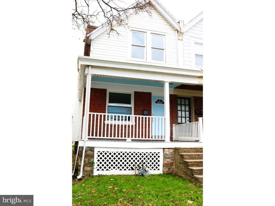 Beautiful renovated 3 bedroom Twin Home in Collingdale Borough with driveway and charming front porch.  On the Main Floor you will find the Living Room, Dining Room and Kitchen with Stainless Steel Appliances and Granite Countertops.  From the kitchen you can walk outside onto the back porch leading to a large private back yard.  On the Second floor are 3 bedrooms and 1 full bathroom.  The large basement has laundry hookups, brand new hot water heater  and has a brand new door leading to the back yard.  The entire house has been updated and is move-in ready.  Situated on a clean neighborhood right across the street from the Collingdale Police Department, Community Center and Park and walking distance to MacDade Blvd with plenty of shopping, public transportation and more.  Bonus: One-year Home Warranty!
