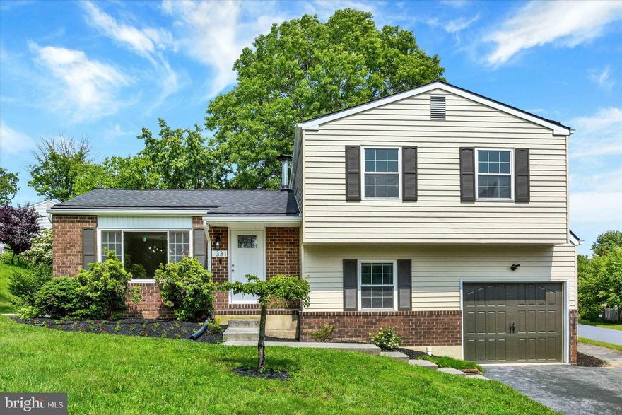 Come see this beautifully updated corner lot home, ideally located just minutes from Central Dauphin and Bishop McDevitt High Schools! This charming 3-bedroom home has been freshly painted both inside and out, and features brand-new LVP flooring throughout. Step into the stunning modern kitchen, complete with all-new cabinets, a sleek quartz countertop, and a full quartz backsplash for a luxurious, contemporary feel. The spacious primary bedroom offers dual closets and a dedicated beauty vanity—a perfect personal retreat. Both bathrooms have been tastefully updated, and there's plenty of living space throughout, including an above-grade lower-level family room and a private office—ideal for remote work or study. Additional highlights include central air, an oversized garage with extra storage space, and a newer roof that’s just 2 years old. This home is truly move-in ready, so don’t wait—schedule your private tour today! Listing Agent has financial interest.