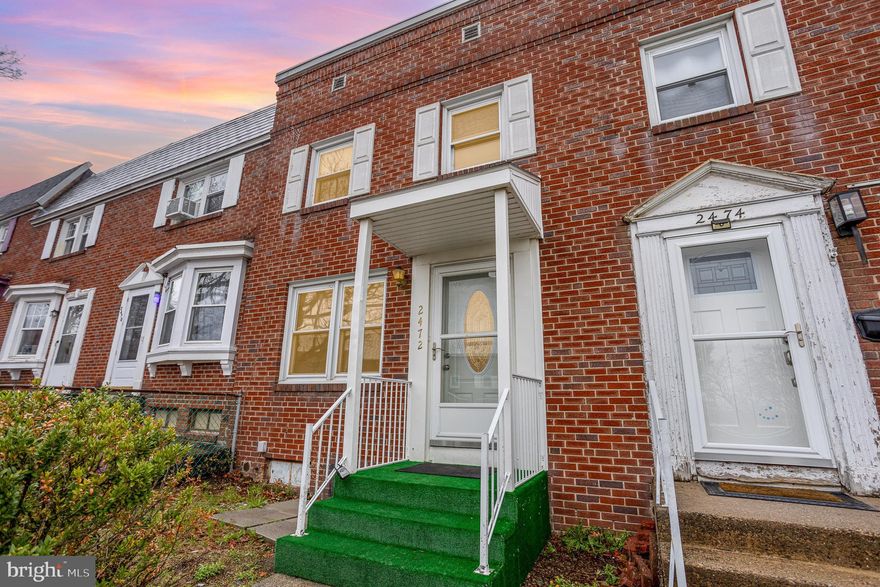 You will enjoy the comfort and convenience of this affordable brick-attached home in popular Melrose Gardens. When you enter you will love the charming living room and dining room with lots of hardwood flooring and natural lighting. The galley kitchen with all the appliances to remain, also has a door leading to the rear-fenced-in yard. The second floor features a spacious primary bedroom with carpet and two closets. The second floor also offers two nice additional bedrooms with easy access to the updated main bathroom with skylight. Need to get away? Rest assured you can, in the partially finished lower-level family room with wall-to-wall carpet and access to the storage/laundry room. The storage/laundry room features a concrete floor, washer & dryer hook-ups, utility sink and a commode. This well-cared home with many updates has so much to offer. Why rent when you can own! Please call today for your private showing, ready for a fast settlement!