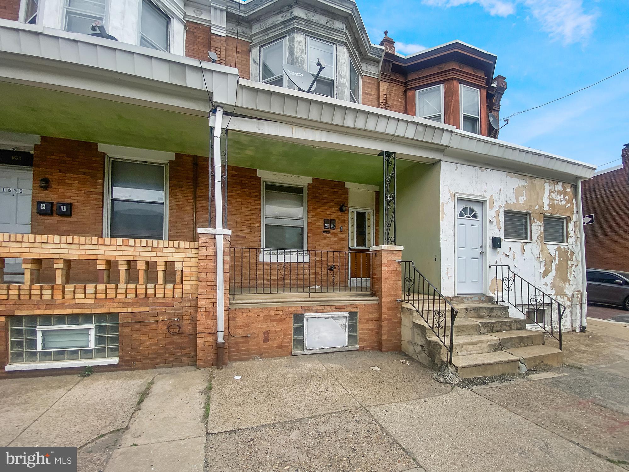 Investor Alert – Turnkey Duplex Opportunity!
This fully occupied 1 bed / 1 bath duplex features long-term, paying tenants and separate utilities—ideal for any investor looking for steady income and low-maintenance ownership. The property has been used as a duplex for many years and is located in a high-demand rental area, just minutes from the Market-Frankford Line, I-95, shopping, and other major routes.
Bonus opportunity: seller is offering a nearby 2 bed / 1 bath duplex as part of a package deal!
Buyer responsible for verifying 2025 taxes and city zoning regulations.
Start collecting rent from Day 1—schedule your showing today!