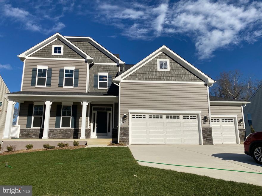 This newly built Mid-Atlantic home boasts three levels, featuring six bedrooms, five full baths, and one half bath. The first floor offers vinyl flooring, a gas fireplace, gourmet kitchen, living room, dining room, family room, and a sizable bedroom with its own bathroom as well as a powder room for your guests.  The upper level includes a primary en-suite with a dual shower, double closets, a deck, and three additional bedrooms.  Two bedrooms share a bathroom and the fourth bedroom has its own bathroom.  Laundry is easier with an upper level laundry room.  The lower level features a sixth bedroom, a full bathroom, a theater room, and a spacious recreation room with a rough-in for a wet bar. With a walk-out basement and a large, level yard, and 3 car garage, this property offers both style and functionality.