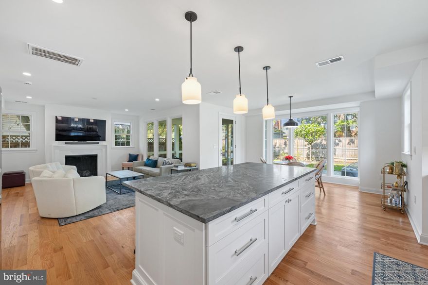 This charming cape cod located on a quiet street was beautifully expanded and updated in 2023.  The gorgeous kitchen has a large center island with abundant seating and opens to the family room with gas fireplace.  The sun-filled breakfast area overlooks the private backyard and leads to the screened porch and flagstone patio.  A cozy living room with second fireplace, office/den and full bath complete the main level.  Upstairs finds the spacious primary bedroom, spa-like primary bath with heated floors, dual sinks and walk-in shower.  The custom walk-in closet completes the suite.  Two additional bedrooms, updated full bath and laundry are also found on this level.  The fully fenced backyard is private and serene.  Conveniently located just off King Street & Braddock Road, 1307 Cleveland is just a short drive to the Bradlee Shopping Center (Fresh Market, Starbucks, Safeway, Walgreens & more), Shirlington, Del Ray and Old Town.