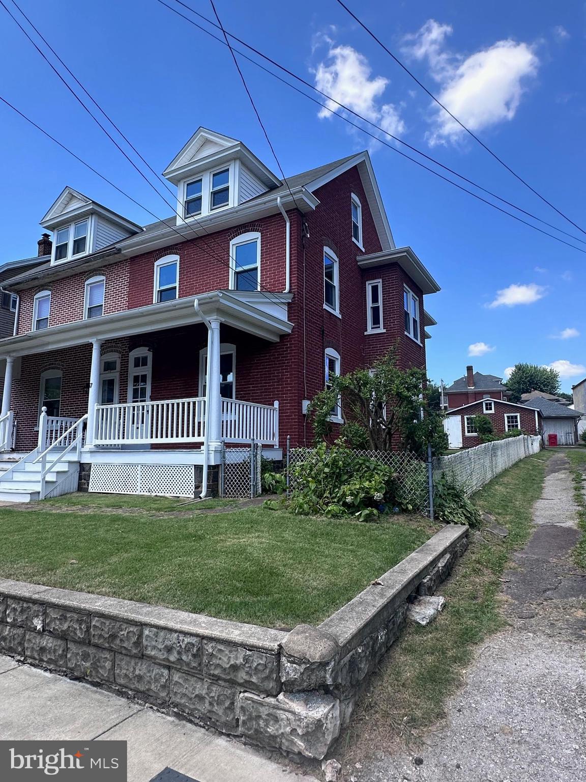 Large 4 bedroom 1.5 bathroom home for rent in Souderton SD. Updated kitchen, new flooring throughout first floor, new carpets, newer windows, covered front porch, fenced yard, 1 bay of the detached garage is included in the rent, one additional bay available for $50 more per month. Washer/ Dryer supplied AS IS. No smoking/ vaping inside home. No pets. Tenant pays all utilities including oil heat, electric, water/ sewer/ trash. 1 year lease. 1st/ last month's rent plus 1 month security due at lease signing.