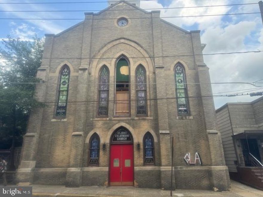 There are 2 structures Former church and rectory. Rectory is condemned by the Shenandoah Boro. 
The rectory is unsafe to enter. No entry is allowed. The former St Johns Evangelical Lutheran church is in poor condition. Electric meters were pull at both structures. Buyers to contact the Shenandoah Boro for zoning and condemned status. Being sold in as is condition and shall survive settlement. Hold harmless agreement must be signed before access to the former church. NO ACCESS TO THE FORMER RECTORY. 
Looking for a buyer to  bring back a usage to the church. Tear down the rectory for parking options. Buyer to obtain inspections, permits from the boro and or county. The old stone church, once a beacon of the community now stands silent . Its stained glass windows let in the light. Looking for a  creative buyer to bring this property back as a positive impact. Church did receive interior ceiling gamage.