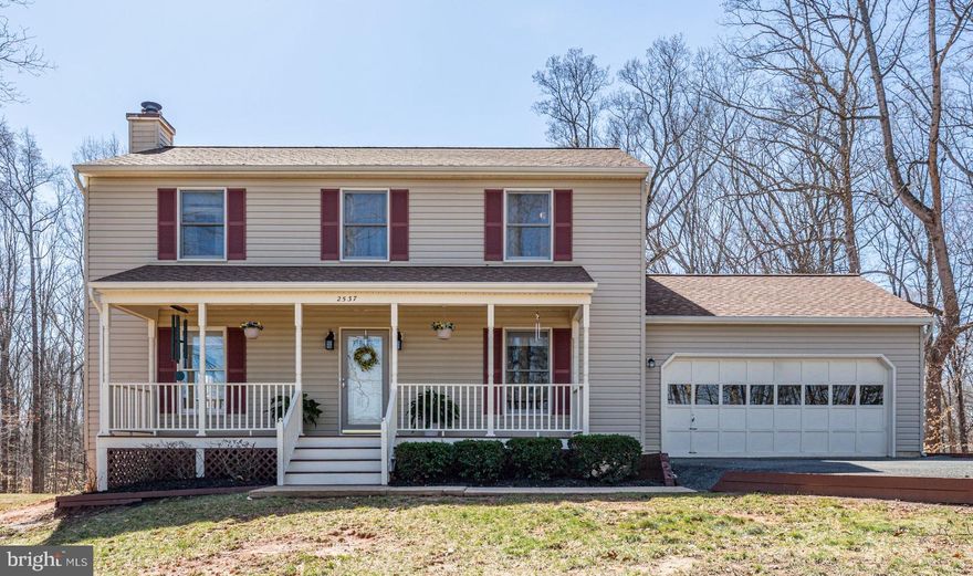 Welcome Home! Discover the perfect blend of town convenience and a tranquil country feel at 2537 Mountain View Rd. This stunning  colonial home features loads of  updates including a new kitchen with quartz countertops, easy to maintain luxury vinyl flooring, new carpeting,  and new paint throughout. On the main floor you'll find an inviting covered front porch, a bright living room with a wood burning fire place, dining room, and a large fully furnished  sunroom. Located upstairs is the primary bedroom with updated bathroom, two bedrooms and full bath. Below you'll find a finished basement complete with family room, 4th bedroom, full bathroom, and Laundry. Washer and dryer are included . With over 3 acres of land and  large deck complete with hot tub this home provides a serene retreat after a long day.  Located in the coveted Mountain View High School district. Don't pass up the opportunity to make this house your home!