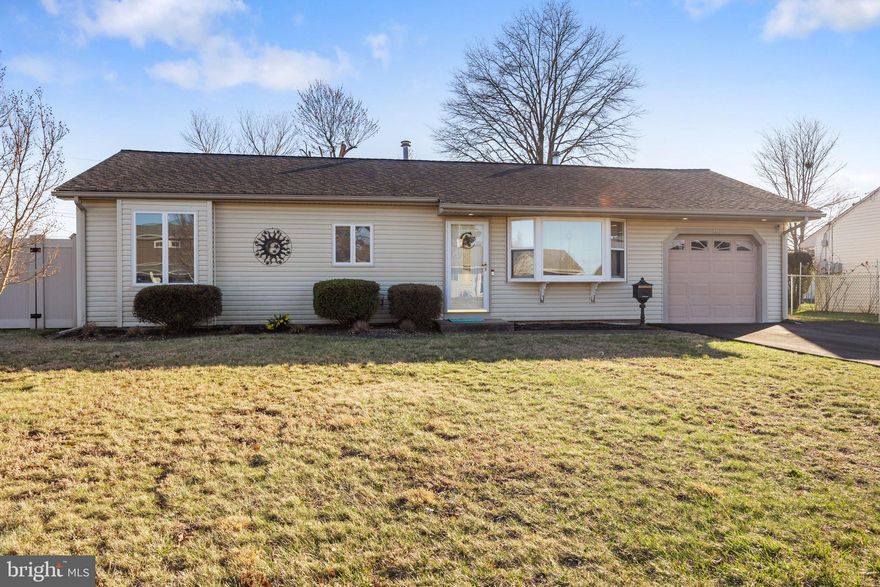 Discover comfortable and convenient living at 228 Tewksbury Road, Fairless Hills, PA 19030. This charming, well-maintained ranch home offers over 1,200 square feet of one-level living with 2 bedrooms and 1 bathroom—ideal for first-time buyers, small families, or those seeking a more manageable space.

The spacious back den welcomes you with a cozy gas fireplace, while the functional kitchen provides plenty of cabinet space and flows into a separate dining area, perfect for everyday meals or entertaining.

Step outside to a newer composite deck, offering the perfect low-maintenance spot for relaxing or hosting guests. The fully fenced backyard adds privacy and space for outdoor enjoyment. Additional highlights include a one-car garage with new aluminum pull down stairs for attic space, newer roof (2018), water heater (2017), and central air for year-round comfort. All plumbing under the house was replaced with cast iron pipes. All windows replaced with Anderson windows and screens.  Brand new paved driveway.

Located in the desirable Pennsbury School District and just minutes from shopping, dining, parks, and major commuter routes, this home presents a fantastic opportunity to own in a sought-after Fairless Hills neighborhood.