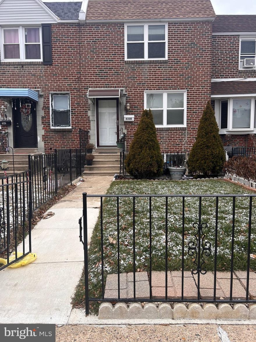 For Rent: 6330 Farnsworth St, Philadelphia, PA 19149

This well-maintained 3-bedroom, 1-bathroom townhouse in the Mayfair neighborhood offers 1,170 sq ft of comfortable living space. The property features a freshly painted interior, a tiled bathroom with an extended shower and separate bathtub, and a spacious living room with abundant natural light. Recent updates include new windows installed in 2021 (with a transferable warranty), a coated roof, and a new garage door. The lower level provides a walk-out entrance leading to a private driveway. Conveniently located near shopping centers, public transportation, schools, and major routes such as Route 1 and I-95.

Property Details:

    Rent: $1,900 per month
    Bedrooms: 3
    Bathrooms: 1
    Square Footage: 1,170 sq ft
    Lot Size: 1,686 sq ft
    Year Built: 1950
    MLS Number: PAPH2432318

Recent Updates:

    New windows installed in 2021 (transferable warranty)
    Roof coated in 2021
    New garage door installed in 2021

Additional Features:

    Freshly painted interior
    Tiled bathroom with extended shower and separate bathtub
    Spacious living room with abundant natural light
    Potential to expand the kitchen into the dining room or add a deck
    Lower level with walk-out entrance to yard or private driveway
    Two-way street with parking on both sides and additional parking in the back

Location Highlights:

    Close proximity to shopping centers
    Accessible to public transportation
    Nearby schools
    Easy access to Route 1 and I-95

Don't miss the opportunity to rent this beautifully maintained home in a prime location. Contact us today to schedule a viewing!