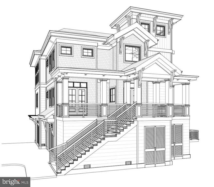 Large building lot for sale in Little Salisbury located in Ocean City, MD.  Custom designed building plans and professionally selected finish list document now included with purchase of land.  Just a short walk or bike ride to the beach, this location is close to all the amenities that the town has to offer.  Design your next home creatively for this property to take advantage of possible bay, city, and even ocean views.  Example lot lines on photos were completed by photographer, but please rely on the attached recorded plat for location of lot lines.