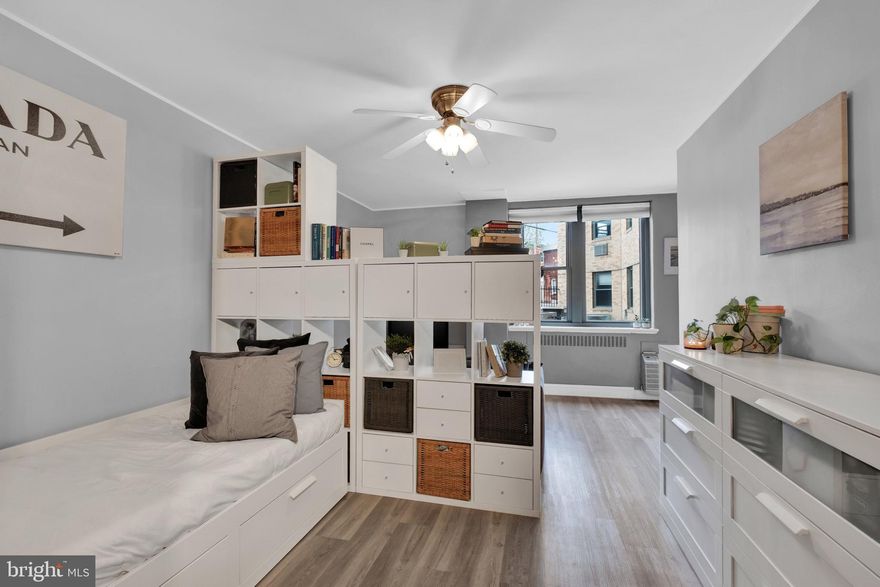 Discover the charm of this inviting studio apartment in the heart of the Art Museum Area. This well-maintained unit features an open floor plan, perfect for creating a cozy living space. The efficiency kitchen is equipped with stainless steel appliances, including a built-in microwave and electric oven, making meal prep a delight. Enjoy the convenience of in-unit laundry with a stacked washer and dryer. With its 24 hour desk concierge, fitness center, Conference/Work room, Fair Mart Convenience store, a BYOB restaurant, Dry Cleaning, Laundry Room, Hair Salon. Daycare and Doctor's office in lobby or in the building and also Storage spaces to lease , it's your perfect place to live. There is a Shuttle bus for the residents and their guests to center city to enjoy during their stay here... The vibrant neighborhood is rich with cultural attractions. The Parkway Condominium is in close proximity to the Museum Area, Schuylkill River, Kelly Drive with its jogging and running trails providing a wonderful community atmosphere. Enjoy leisurely strolls to nearby parks or explore local shops and eateries. Available for lease starting September 12, 2025, with flexible terms from 12 to 24 months. Studio can be rented furnished too with a monthly rent of $1250.  Experience the perfect blend of comfort and convenience in this delightful home!