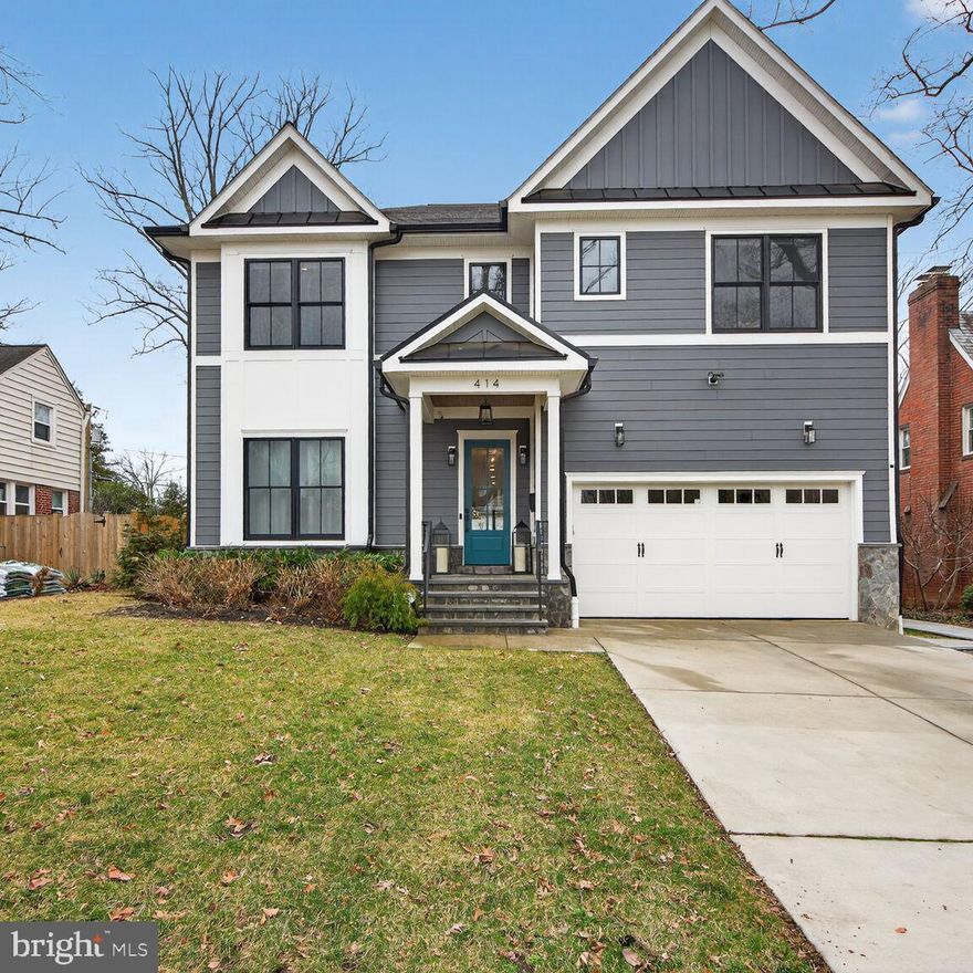 Experience unrivaled quality in this 2023 custom-built Craftsman, ideally situated in the Ashton Heights neighborhood in the heart of North Arlington, just a 10-minute walk to the Virginia Square Metro and approximately 15-20 minutes to Clarendon and Ballston, offering easy access to the Orange and Silver Lines along with some of Arlington’s best restaurants, shops, and parks. Spanning approximately 5,300 square feet across three finished levels, this home is meticulously designed for both everyday living and entertaining. This property includes thoughtful  improvements, featuring a fully automated irrigation system, a wrap-around paver walkway with pathways on both sides of the home, a spacious patio ideal for outdoor entertaining, and a matching shed that blends seamlessly with the home’s design and is equipped with electricity, providing valuable additional space. The main level is defined by stunning white oak floors and elegant wainscoting. A chef’s kitchen with a large gas range, dual sinks, generous prep space, and a sun-drenched breakfast area flows seamlessly into a grand living room highlighted by a gas fireplace. The level is complemented by a formal dining room, private home office, and a spacious mudroom with built-in storage bench, wall hooks, shelving, and a full closet, providing abundant everyday storage and leading to the oversized two-car garage. Step outside to a private screened-in porch overlooking a serene, fully fenced backyard and patio. The upper level offers four generous bedrooms, each with a private en-suite bath. The primary suite offers vaulted ceilings, dual walk-in closets, and a spa-like bath with a soaking tub and an oversized walk-in shower. The bedroom level also includes a well-appointed laundry room with a premium LG washer and dryer and a convenient SideKick pedestal washer for small or specialty loads. The light-filled walkout lower level provides direct yard access and features a spacious recreation room with a wet bar and beverage fridge. This level also includes a large flexible room currently used as a home gym with a walk-in closet, along with a private guest suite with its own walk-in closet and full bath. Additional thoughtfully designed storage provides excellent functionality on this level. Combining nearly new construction, thoughtful-post-construction improvements, and a highly walkable North Arlington location, this exceptional home offers the benefits of new construction without the hassle of finishing work after move-in.