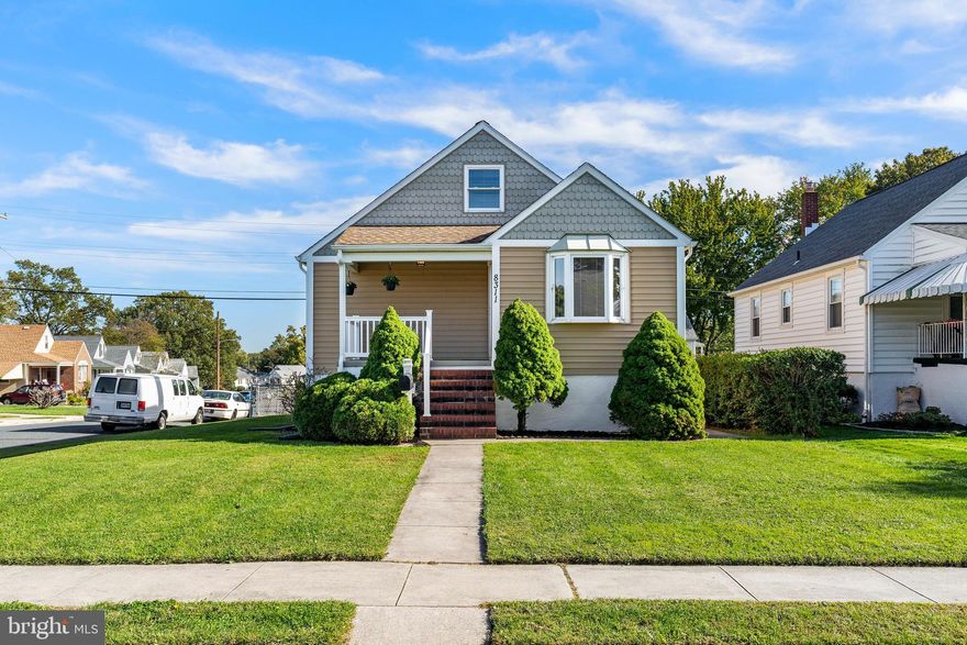 Welcome home to this beautiful 3 bedroom, 1.5 bathroom Cape Cod located on a beautiful corner lot in Parkville.  Enter and be immediately warmed by natural lighting, a bay window, and gorgeous white oak flooring throughout the first floor.  As you make your way further into the home, there is a sun-filled dining room with a bay window and custom built-ins. There is a spacious kitchen with a gas stove, built-in microwave, refrigerator with ice maker, and tons of cabinet space. The main level offers two bedrooms, one currently used as a home office. The main bathroom has recently been fully renovated including custom vanity, medicine cabinet, porcelain tile floors and solid surface tub surround. The upper level includes a large bedroom complete with hardwood flooring and a sitting area. The lower level is a large finished basement with paneling and a half bathroom.  The basement offers access to a big fenced-in backyard, complete with storage shed.  Come make this move-in ready house your home today!!