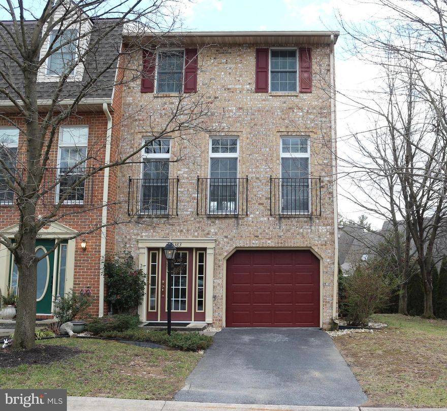 Beautiful brick end unit in sought after North Gate Towne Home community!  Home is being refreshed with new carpet on the 3rd floor, new flooring in foyer and kitchen and  main house freshly painted so all you will have to do is unpack.  This 3 level all brick home has a cozy first floor family room with a gas fireplace and  doors that lead out to the patio.  The second floor provides an additional  living space, separate dining room and large country kitchen with plenty of natural light and cabinets!  The 2nd story deck is accessed from the kitchen and perfect for your morning coffee or dining al fresco!  Primary bedroom is generously sized and provides a large bath and walk in closet.  There are 2 additional bedrooms and bath on the 3rd floor along with an enclosed laundry space for convenience.    This home provides a large side yard that is mere steps to the beautiful community pool and Club House while the rear yard accesses a maturely landscaped walking path that leads directly to the Tennis/Pickleball Court!    Seller is providing a Home Warranty as well.  Call to schedule your showing!