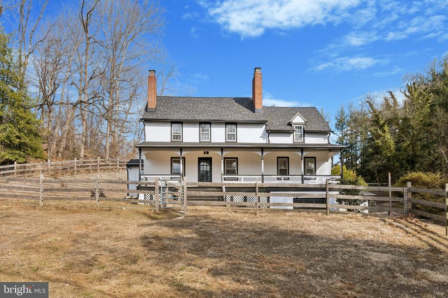Welcome to 597 Mt Alverno Road, Media, PA 19063—a breathtaking 3.39-acre private estate in Middletown Township, within the award-winning Rose Tree Media School District. This charming historic farmhouse offers a rare blend of old-world character and modern updates, providing a peaceful, secluded lifestyle while remaining close to major roadways, shopping, and dining.

Stepping inside, you’ll find five spacious bedrooms, four fireplaces, and gleaming, refinished hardwood floors. The main level features a large bedroom and full bathroom, perfect for an in-law suite or first-floor primary. The inviting front porch is ideal for morning coffee, evening relaxation, or entertaining guests.

Beyond the main home, this property is a dream for horse enthusiasts and those looking for additional living space or investment opportunities. Features include:
✔ A large barn with horse stalls – Rent them out for additional income!
✔ Expansive riding ring – Perfect for training or recreational riding.
✔ Spring house with potential – Renovate into a charming guest house or studio.
✔ Unfinished space above the barn – Ideal for an in-law suite, loft apartment, home office, or rental opportunity.

Extensive Updates & Features:
✔ Well serviced and upgraded with a CPS system
✔ Refinished hardwood floors & new flooring in the primary bedroom and den
✔ New stainless steel kitchen appliances
✔ Updated plumbing with new toilets and faucets
✔ New light fixtures, ceiling fans, and fresh paint throughout
✔ Four fireplaces and heater flue relined + new damper system & glass doors
✔ New gutters, flashing, and fencing repairs
✔ New interior and exterior doors

With a deed restriction ensuring the property cannot be subdivided, this home maintains its expansive and private setting, perfect for those seeking a tranquil homestead, equestrian retreat, or a property with income-generating potential.

🏡 Don’t miss this one-of-a-kind farmhouse! Schedule your showing today!