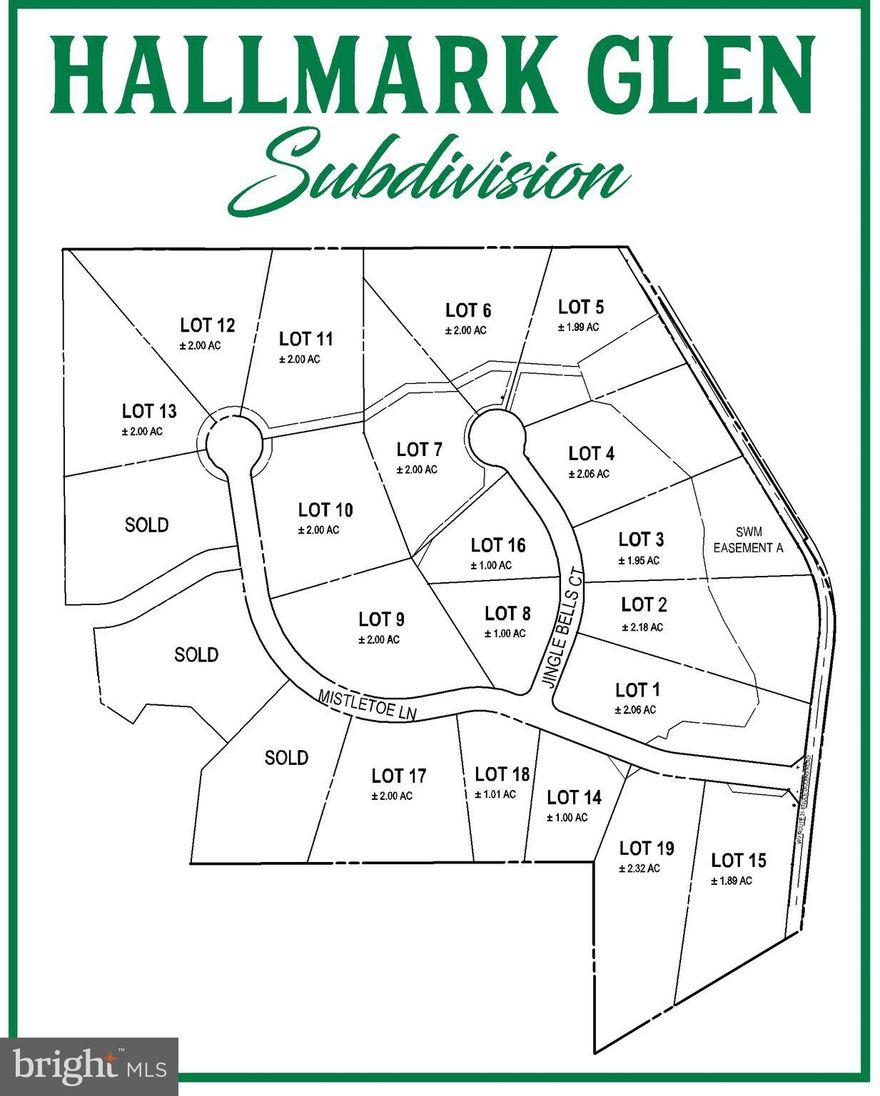 Beautiful offering in a newly established neighborhood. Well has been drilled. 4 or more bedroom class 1 septic approval. Underground electric and Xfinity cable/internet. Homes must adhere to architectural review consisting of materials such as: Hardie Board siding, stone to grade in front and side of home and other enhancements to maintain the community attributes.