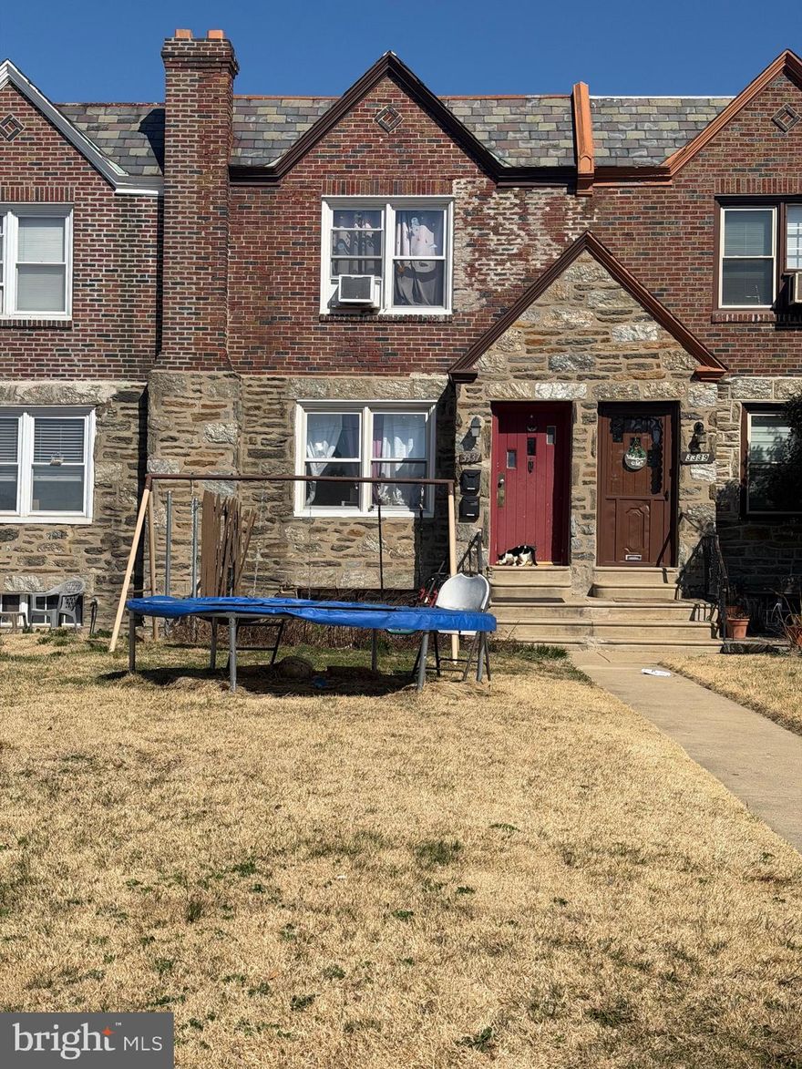 Property is being sold with tenant. Owner will not remove tenant prior to settlement. 1st floor, tenant pay $1000 and 2nd floor, pay $900. Property sell AS IS  condition. Make appointment today for showing.