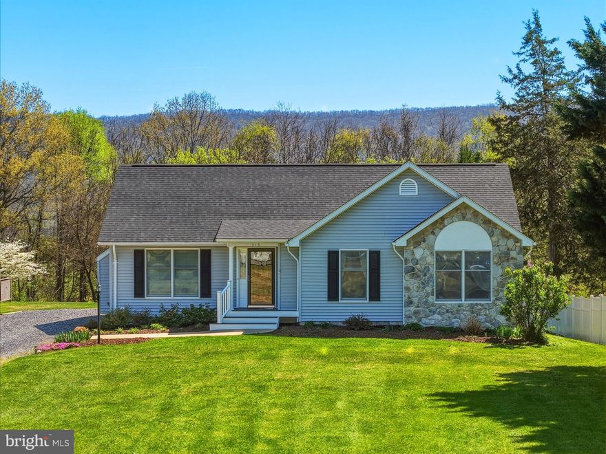 Welcome home to this beautifully maintained ranch offering charm, comfort, and stunning mountain views! From the moment you arrive, you’ll be drawn in by the eye-catching stone front accent, freshly mulched landscaping, and vibrant flowers beginning to bloom—creating the perfect first impression.  A new roof installed in 2024 adds even more value and peace of mind.

Step onto the inviting covered front porch and into a bright and welcoming living room featuring a cozy gas fireplace, perfect for relaxing evenings. Large windows fill the space with natural light, and the open layout flows seamlessly into the dining area and kitchen. The kitchen offers solid wood cabinetry, ample storage, and a recently updated dishwasher, making it both functional and inviting.

Just off the dining area, you’ll find a beautiful enclosed sun porch—an ideal spot to unwind while taking in peaceful mountain and backyard views. Step outside to the rear deck, perfect for entertaining, grilling, or simply enjoying the outdoors.

The main level also features a convenient laundry area, two comfortable guest bedrooms, a full bathroom, and a spacious primary suite. The primary bedroom includes two closets, one being a large walk-in, and an attached bath complete with a double vanity, soaking tub, and walk-in shower.

The walk-out lower level expands your living space with a large family room, an additional room perfect for a home office or guest space, a half bath, and a generous storage area.

Outside, enjoy a spacious backyard complete with a storage shed and plenty of room to relax or play. The driveway offers ample parking for guests and everyday convenience. 

This home truly combines comfort, functionality, and scenic beauty—don’t miss your opportunity to make it yours!