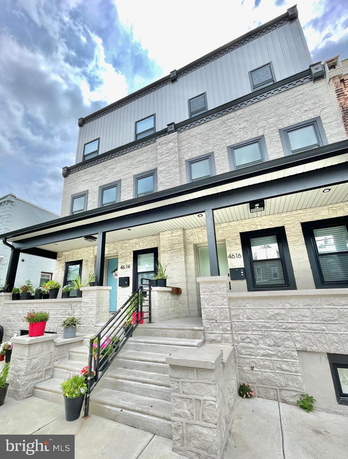 Fully renovated with 3rd floor addition close to new construction!! It features a walk-out basement with the garage in the rear. Easy parking on the street as well. It has 4 bedrooms and 3 full bathrooms with around 2800 finished space. 1st Floor: open floor plan- living room has exposed brick wall adding characters of the space. Spacious kitchen area plenty of cabinets, GE appliances, quartz countertops. Looking out the sliding door, all you can see is green and sunlight!! You will love cooking and spending time in this wonderful kitchen!! Well-built solid metal railing staircase will take you to the 2nd Floor. 2nd Floor features 2 bedrooms and a hall way bathroom also a linen closet. 3rd Fl: It features a fiberglass deck. It is south facing. You can enjoy your morning coffee there. It also has a separate AC system to keep you super cool in summer. Master bedroom has his and hers closets. Master ensuite also has his and hers vanity. Besides all this living space, you got a walk-out basement with rear garage, a full bathroom in the front. It has very high ceiling. you can make an extra bedroom, entertainment center, office... anything you like!! Paschall Ave is a nice and quiet Cul-de-sac; yet it is very wide with 2 sides of street parking, right off 47th street and Grays Ferry Ave/ 76 Highway. Very convenient location to go to anywhere. With newly complete University City part of Schukykill River trail, you can easily take a walk from the 34th Street University Bridge access. Bartram Garden is like in your backyard. Not mentioning Clark Park and all the west Philly living fun!! Do not miss this hidden jam. Check it out and you will fall in love with it!!