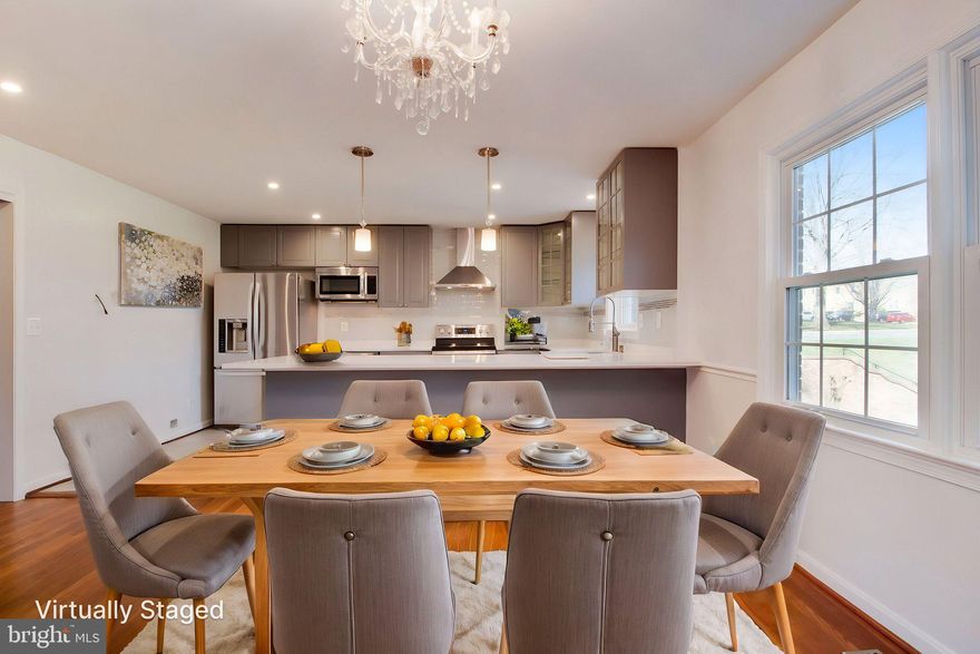 Open house is on Sunday the 23rd from 1 PM -3 PM!  Welcome to  the popular Stonehurst community. Conveniently located just off route 50. Short distance to route 29, I66, 495, 123.  Minutes from  Vienna Metro station, Mosaic District,  Fairfax Hospital, shopping, dining.  Beautiful 3 level brick home backs to the community park.  Home is freshly painted with neutral color.  Ready to be wow with the beautiful modern style remodeled kitchen. Hardwood floor through out the main level and the upper level. 
Spacious lower level offers a large utility room with plenty of storage space,  a family room with a wood burning fireplace, and a half bathroom. French patio door opens to a private brick-walled rear yard that backs to the community park like. Don't miss the opportunity to call this beautiful home your own! 1 assigned parking space right at the front and 1 pass for non-assigned. Plenty of street parking.