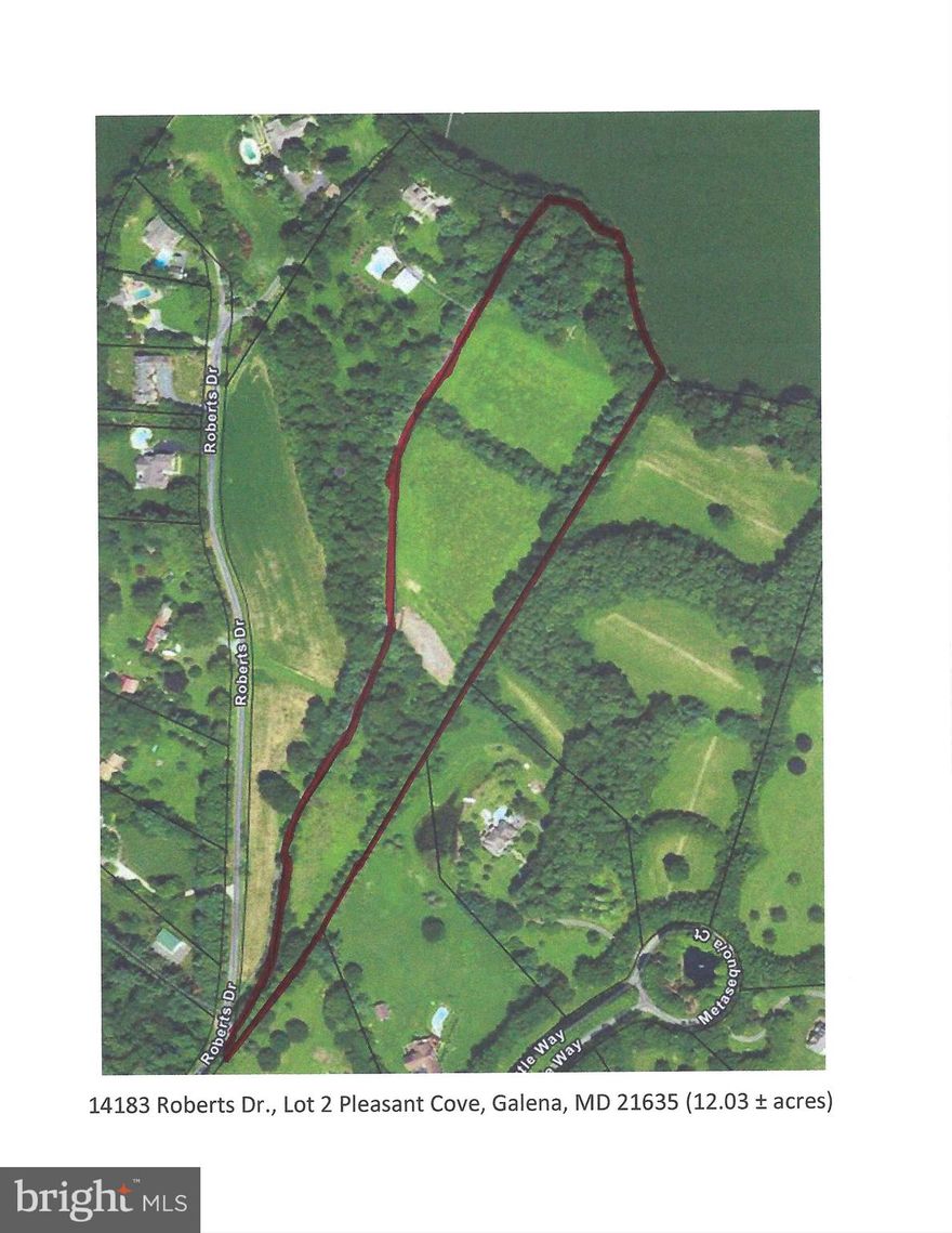 Spectacular 12 acre waterfront building site along the shores of the Sassafras River.  Situated on a shared drive off of Roberts Drive adjacent to the lovely, landscaped community of Gentle Winds.  The homesite offers privacy, mature landscape, and lots of Sassafras River frontage.  This is a rare find on the water between Galena, MD and Middletown, DE. You will not be disappointed.  Small dilapidated building on lot has zero value and should be torn down. Well and septic to be installed by Buyer.  Before submission of any offers, Seller must approve Buyer’s pre-qualification.