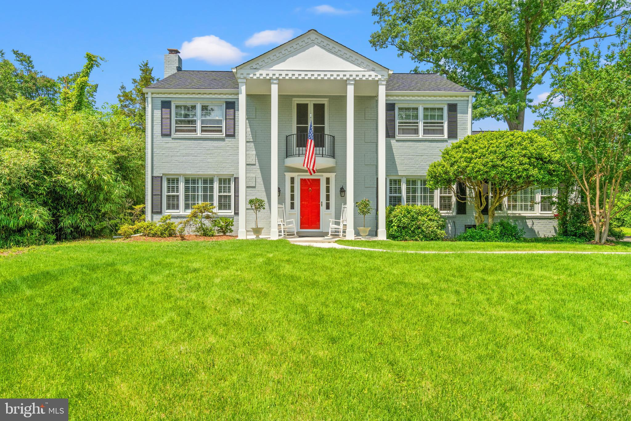 Welcome to 7851 Midday Lane!
This beautiful two-level colonial in Hollin Brook Park is the home you have been waiting for. The mature landscaping provides gorgeous curb appeal, and this inviting home has a flexible floorplan that provides a nice flow to the main level.
Easy access to the outdoor areas makes this home the perfect place to entertain family and friends. The current owners love the privacy of the backyard and have enjoyed many quiet evenings relaxing on the patio. You’ll be pleased with serenity of back area…it’s truly a private oasis! The main level offers so much flexibility. The den (with built-in bookcases, cabinets, and new carpeting) provides a versatile space that can be used as a library, home office, exercise area, or an additional family room. The upper level has four spacious bedrooms and two full bathrooms.
Some of the recent updates include new quartz countertops, a new gas cooktop, a new shower door in the primary bathroom, a new roof (2023), and new concrete on the porch/patio. One of the special features of the home is the balcony access from the center bedroom…it is the owner’s favorite place to work from home. This home is situated in an excellent neighborhood and is conveniently located to the G.W. Memorial Parkway and shops and restaurants.