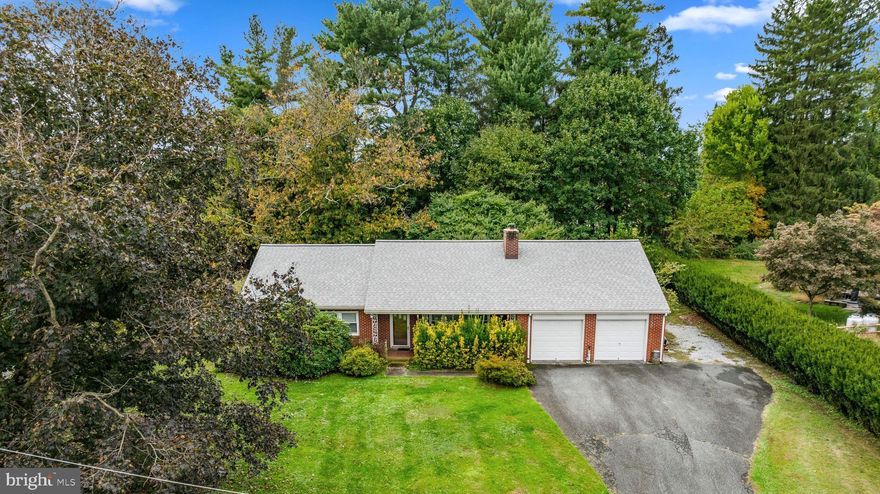 LOOKING for a charming home?  This solid four-side brick home in the desirable Unionville-Chadds Ford School District —West Chester- a traditional, well-built house that gives you great bones and plenty of upside. This Ranch features hardwood flooring, with a true three-bedroom, one full bath layout that’s comfortable and functional, with options to enlarge the kitchen or add powder room (see floor plan) & add  1st floor access to LL. The 2-car garage is oversized with access to the basement with 3 rooms, ready to finish if you need more space. The lot is generous at roughly 0.60 acres, and the property has easy access to nearby roadways, shopping and highways — convenient for commuting and errands. Some recent updates include- Roof (est. 10yrs) Public water, updated HVAC- including AC. Come take a look at this great opportunity to make your own!