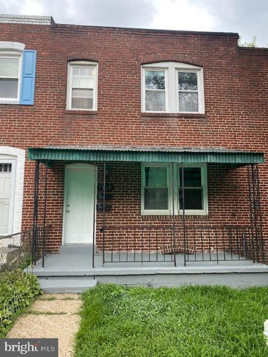 TURN KEY INVESTMENT PROPERTY! a legally-zoned 2-unit property offering excellent rental potential in a desirable Baltimore neighborhood. Property has 2 units w/ separate meters, each w/ 1 Bed, 1 Bath , new sewer line, fresh paint, new carpet and flooring. Potential Rental income 2000K month/24000K annual