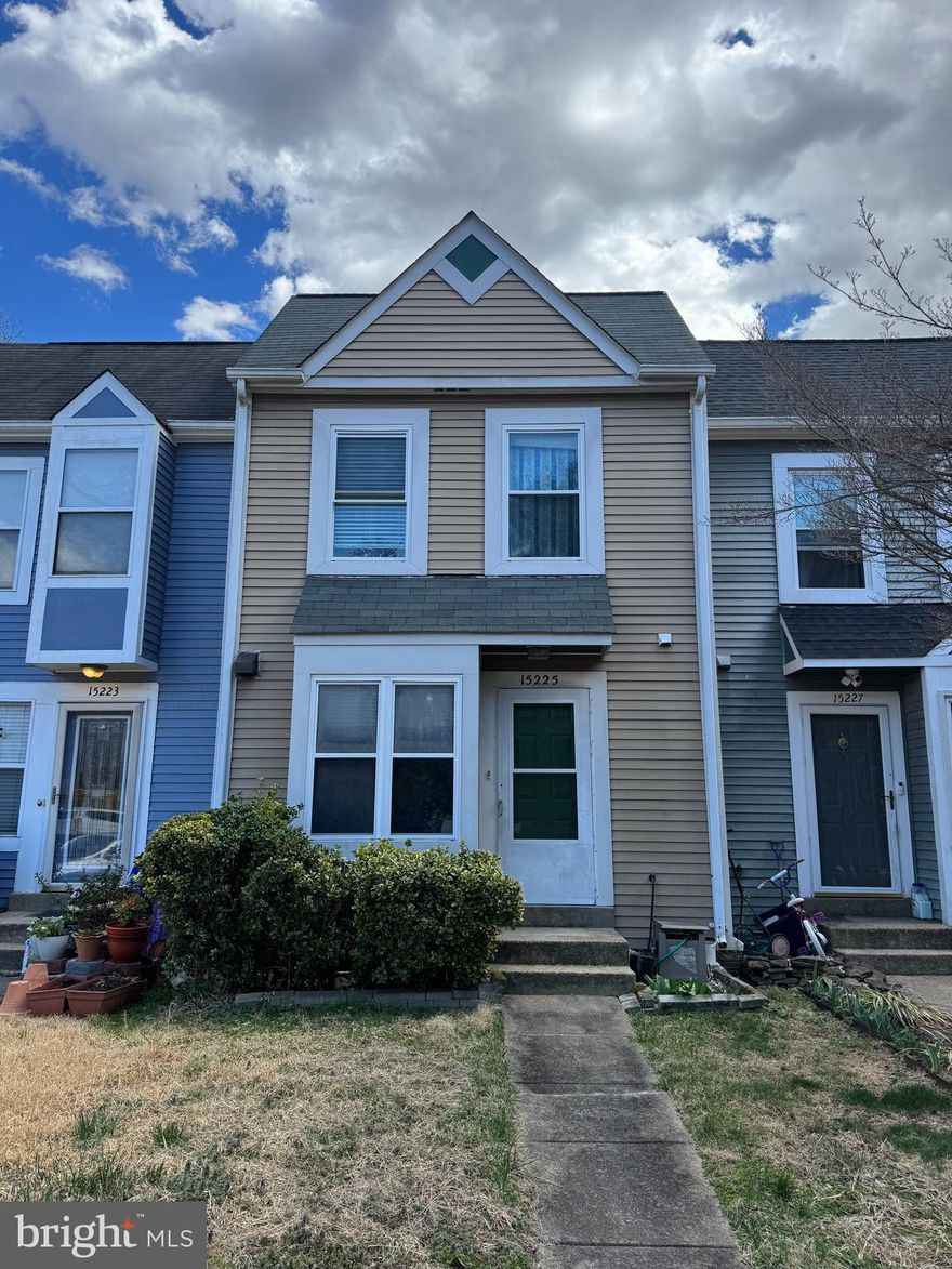 Charming 3-Level Townhome in Rippon Landing – Great Potential! 

Welcome to 15225 Valley Stream Dr, a 3-level townhome in the desirable Rippon Landing community of Woodbridge! This 2-bedroom, 2.5-bathroom home offers an excellent opportunity for buyers looking to customize and add value.

The main level features a spacious living area, a bright kitchen, and a separate dining space. Upstairs, you'll find two generous bedrooms, each with ample closet space, and one full bathroom. The lower level offers a full bathroom, extra storage and additional living space, perfect for a home office, recreation room, or guest area.

While the home needs TLC, fresh paint, and minor drywall repairs, it has great bones and endless potential. 

Located just minutes from I-95, Route 1, VRE, shopping, dining, and parks, this property is a fantastic investment or starter home opportunity. Sold AS-IS. Per seller: HVAC 2015; roof 2017/2018. Water Heater 2024 and Clothes Washer 2024.

Don’t miss out—schedule your tour today!