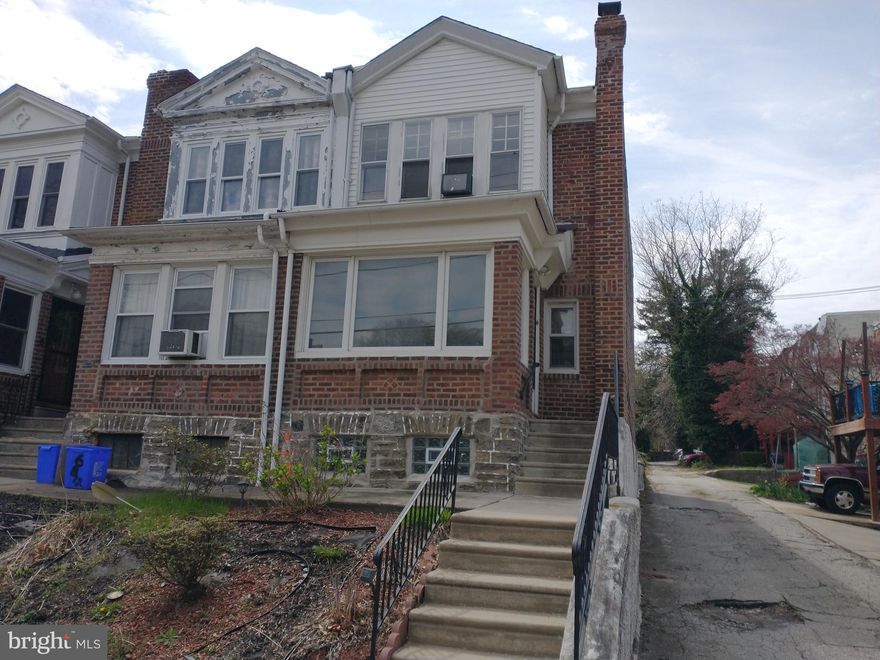 Excellent opportunity  in Mount Airy for sale! This end of row on a tree-lined street  in east Mount Airy is the perfect opportunity for an investor looking for an easy flip or an owner-occupant looking for a modestly priced home in a nice neighborhood with a little sweat equity! A great house with a lot of upside potential. Close to the Chestnut Hill East train line. Only a short distance away from the Chew and Germantown Ave shopping corridors and Wissahickon Valley Park system. Property is to be sold "as-is".