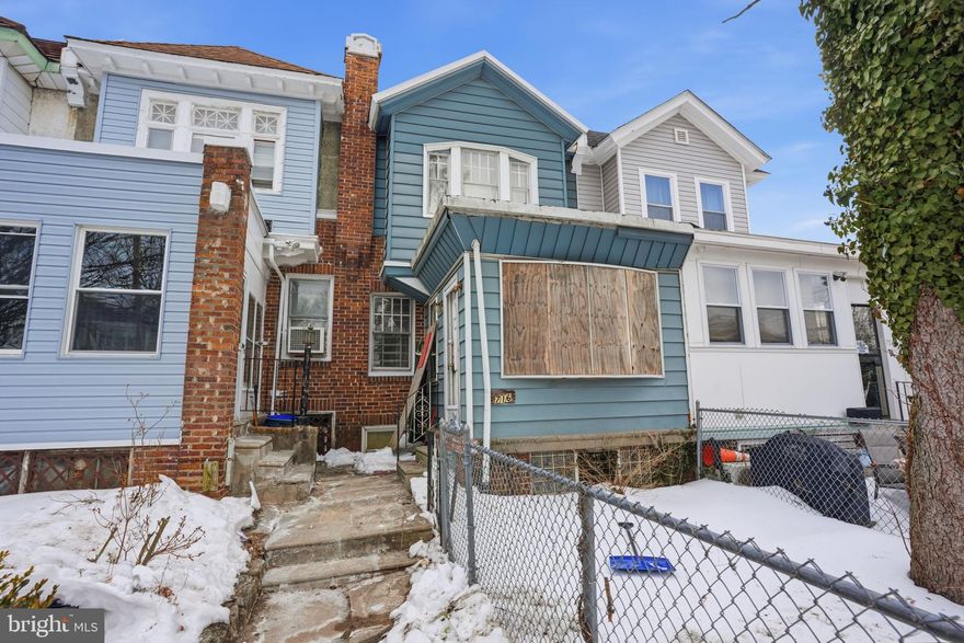 Welcome to this wonderful opportunity in convenient Germantown location. This home offers features  to include an enclosed front porch, a living room that flows into the dining room, and a kitchen. The upper level includes three bedrooms and a hall bathroom. The property also offers a full basement for storage and rear parking.
Conveniently located near public transportation, Lincoln Drive, Wissahickon Valley Park, shopping, schools, and neighborhood amenities, with easy access to Center City. Schedule your showing and explore the possibilities this property has to offer. some photos may include digital enhancements.