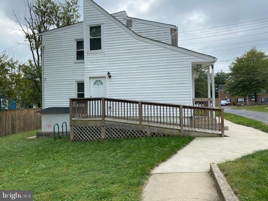 Welcome home to this renovated studio apartment located on the 1st floor.  Ramp leading up to the door.  Kitchen with lots of cabinets stainless steel appliances including build in microwave.  Open floor plan with large room for bedroom/living room combo.  Washer & dryer in the unit.  Located in the heart of Laurel.  Easy commute to Route I-95, Route 32 and the Marc Train.  Off street parking located in the back off a shared driveway.  Pets case by case.  Minimum  1 year lease.