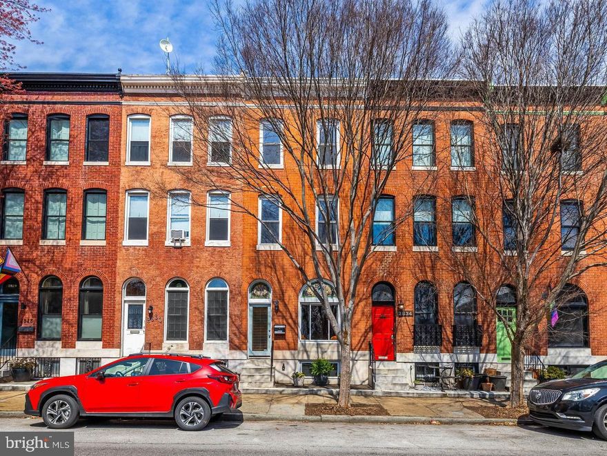 **Offer Deadline of Saturday, April 5th at 7pm - Please bring best and final offers.  Seller reserves the right to accept an offer in advance of the deadline**  Welcome to 2832 East Baltimore Street in the beautiful Patterson Park neighborhood! This massive park-front townhome features 4 bedrooms and 2.5 bathrooms. The gorgeous stained-glass windows, built-in bookcase, and stunning staircase provide a glimpse back into the history of this 100+-year-old residence. Tall ceilings and original hardwood floors highlight the expansive open floor plan of the main level. The large kitchen provides ample storage and counter space. A private fenced patio is located off the kitchen and is ideal for entertaining. The second level is comprised of three bedrooms and one centrally located hall bathroom, while the third level is home to the primary bedroom suite. The spacious primary bedroom offers views of Patterson Park and includes a walk-in closet and an attached bathroom. The lower level of this home is partially finished and could be an excellent family room or home office. A workshop and an abundant amount of storage are available in the unfinished portion of the basement. While being sold as-is, this home has been well maintained.  Take advantage of the easy access to Patterson Park, a 137-acre amenity-filled urban oasis with open fields of grass, large trees, paved walkways, a lake, playgrounds, athletic fields, a swimming pool, an ice-skating rink, and a dog park. Convenient location near Johns Hopkins Hospital, Downtown, restaurants, and shopping.