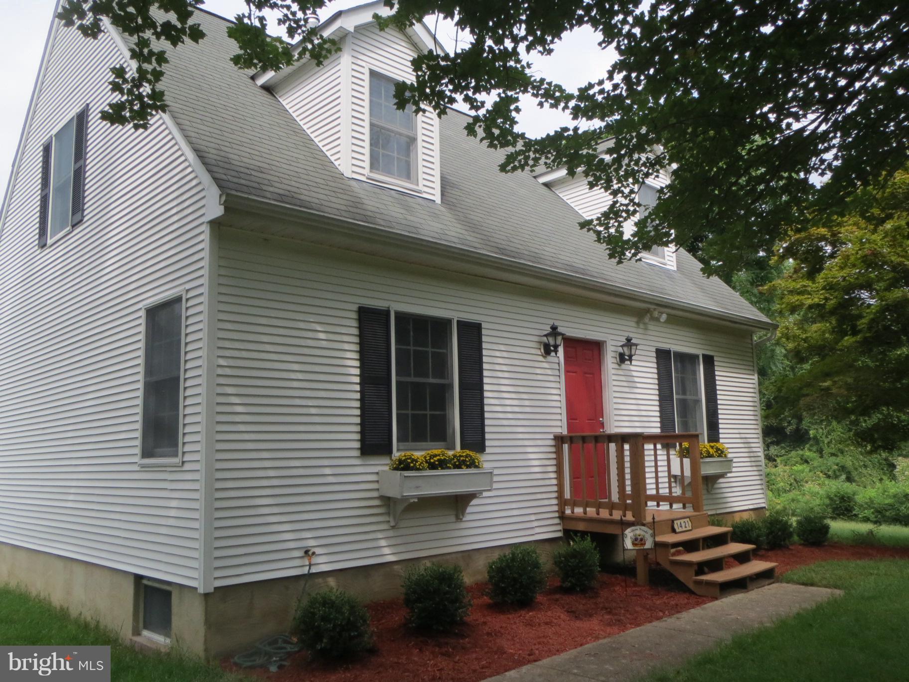 Charming Cape Cod on a private 1.16 acre level lot. Neat and clean with a first floor master bedroom, woodstove in family room in lower level with a finished full bath plus a den with built in a bookcase. Open floor plan with a lot of storage! Workshop in lower level. Wood patio overlooking spacious backyard. Online application go to http://bit.ly/2NF95QE