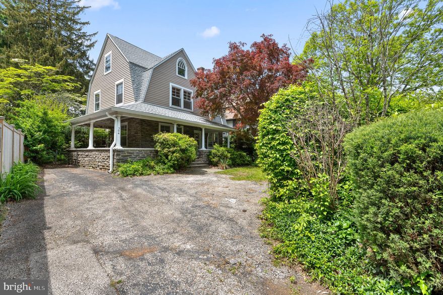 Opportunity is knocking for this beautiful long established 5 Bedroom 2.1 bath ,3,272 sq ft Main Line home that offers great possibilities for someone with vision to modernize to their own needs. Centered in the heart of Bala Cynwyd on  a quaint & quiet street  in between Montgomery Ave and Bala Ave , this  home boasts a beautiful  covered  wood wrap around porch with high ceilings, original large wood windows and solid wood doors, original molding and a beautiful stair case with original wood railings and stairs from the 1st floor to the top floor.  Delightful natural light is evident thru-out the entire home.  ROOF and GUTTERS  REPLACED in 2020.
 This area is known for its well-regarded public schools, upscale housing, and proximity to major highways and public transportation. Walking distance to  shops, restaurants and places of worship.
This is an AS IS sale.  Buyer responsible for Use & Occupancy certificate..