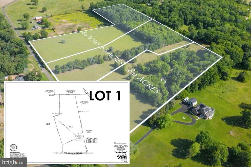 LOT 1 – 11243 Blackwelltown Road, Midland, VA 22728

This 8.6-acre parcel offers a straightforward opportunity to purchase land and build with flexibility. The lot is mostly open and level, making it easy to design and place a home without excessive site work. Two septic perc sites evaluations are already in place, allowing for multiple build configurations now or in the future.

The parcel allows for up to two homes, there is currently 1 VDOT driveway permit, making it suitable for a family division, multi-generational living, or a builder looking to construct and resell two homes. Buyers may build one home now and retain the option to build a second later OR Build one primary home and an accessory dwelling unit now.  (Fauquier ADU rules state On R1 maximum ADU size is 1,000 sq. ft.) OR hold the land for future subdivision or development potential.

This property works well for:

A primary residence with room to expand

A family compound or in-law setup

A custom builder with a client seeking acreage

A long-term land hold with build flexibility

Located in Midland, this parcel is approximately 20–30 minutes from major cities including Fairfax & Arlington, VA to the north and Fredericksburg & Richmond to the south, offering a balance of rural space with access to employment, shopping, and services.

Lot 1 is one of three adjacent 8.6-acre parcels available, providing additional opportunities for buyers seeking more land or future expansion.

see additional lots (LOT 1-VAFQ2020018, LOT 2-VAFQ2020364, LOT 3-VAFQ2020368)