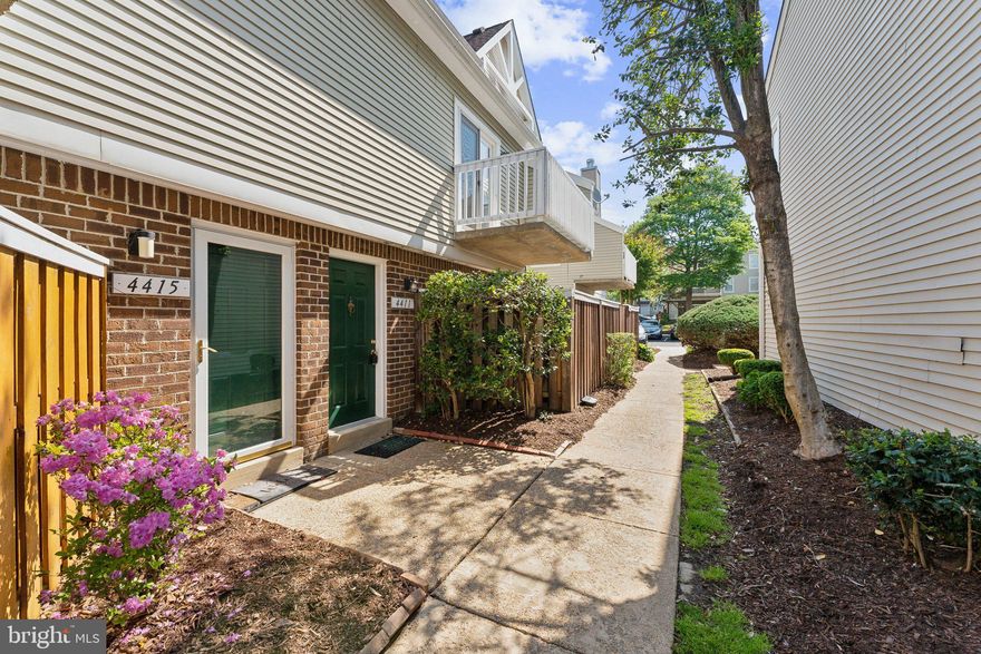 OFFER DEADLINE MONDAY MAY 5TH AT 4:30PM!
Welcome to 4411 Pembrook Village, where style meets convenience in this charming 3-bedroom, 2-bathroom townhouse-style condo, offering over 1,100 square feet of living space.  As you step inside, you'll be greeted by a light-filled living room featuring a cozy wood-burning fireplace, an open galley-style kitchen, skylights, in-unit laundry and access to a spacious private deck, perfect for relaxing or entertaining guests. The main level also features spacious bedroom with an ensuite suite bathroom, plus fresh paint and new carpet throughout the entire unit. Upstairs, you'll find an two additional bedrooms, full bathroom and a bonus area that can be customized to serve as a home office, gym or TV room. Storage is abundant with ample closet space throughout the home and an additional storage area outside the building. Enjoy convenient assigned parking. 

The community is pet-friendly and ideally situated off Route 1 in Mt. Vernon, offering quick access to Ft. Belvoir, Inova Mt. Vernon Hospital, and the vibrant shopping and dining scene along Richmond Highway. Commuters will appreciate the easy connectivity to I-95, I-495, and Maryland.