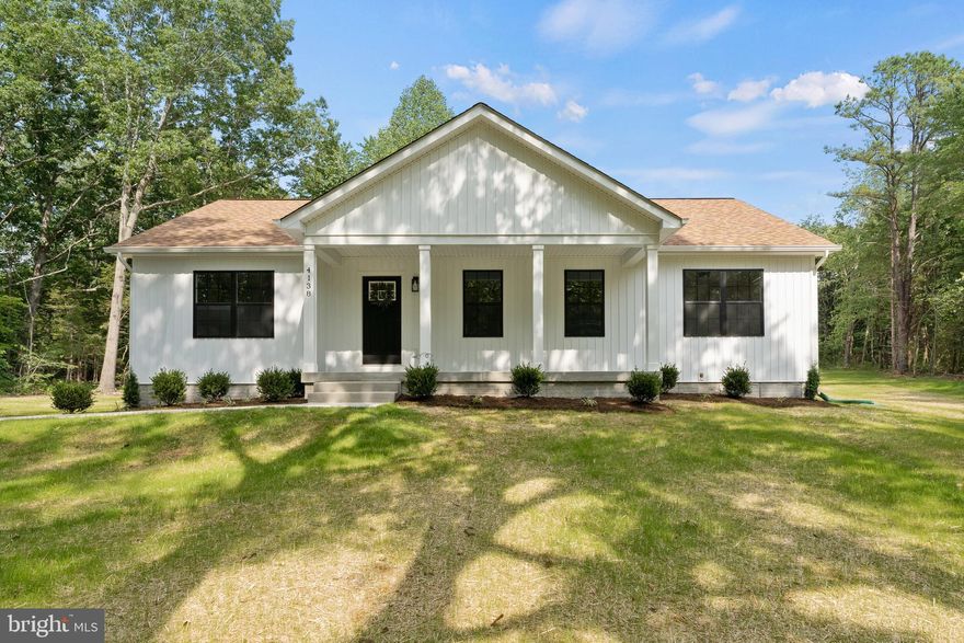 New construction  ready for its first owner! Welcome to the Boxwood, located on a peaceful 4 acre lot! Simple, yet elegant, this modern reinterpretation of country-chic is the perfect home in which a young family can grow. The Boxwood’s open floor plan creates a bright and airy atmosphere. Each home is expertly fashioned with a luxury master bathroom, farmhouse sink, exposed natural beams, window planter boxes and much more to give it a uniquely custom feel. Gorgeous 5 bedroom 3 full bath ranch home! Amazing open concept floorplan, vaulted ceilings with exposed wood beams! Granite countertops and stainless steel appliances in the kitchen. Tons of upgrade throughout the home- free standing tub, hardwood floors, custom look light fixtures, and gorgeous tiles! A completely finished basement provides another bedroom (NTC), full bath, and a large recreation area! You don't want to miss this one!