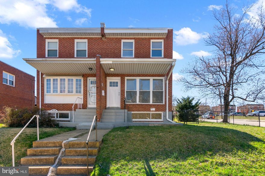 Welcome to 1228 S Grantley Street, a beautifully maintained 4-bedroom, 2-bathroom home situated on a desirable corner lot in Baltimore. This inviting property offers a perfect blend of modern updates and classic charm, making it an ideal place to call home. Step inside to find a spacious main level featuring an updated kitchen with sleek countertops and modern appliances—perfect for home cooking and entertaining. The cozy living and dining areas provide a warm and welcoming atmosphere. Enjoy the convenience of a covered rear porch, ideal for relaxing or hosting gatherings. Upstairs, you’ll find three well-sized bedrooms and a full bathroom, offering ample space for family, guests, or a home office. The finished lower level adds extra versatility with a fourth bedroom, a second full bathroom, a dedicated laundry room, and additional storage space. Outside, the home’s corner lot provides added privacy, while the large parking pad ensures plenty of off-street parking. Conveniently located near shopping, dining, and major commuter routes, this home is a must-see! Don’t miss out on this fantastic opportunity—schedule your tour today!
