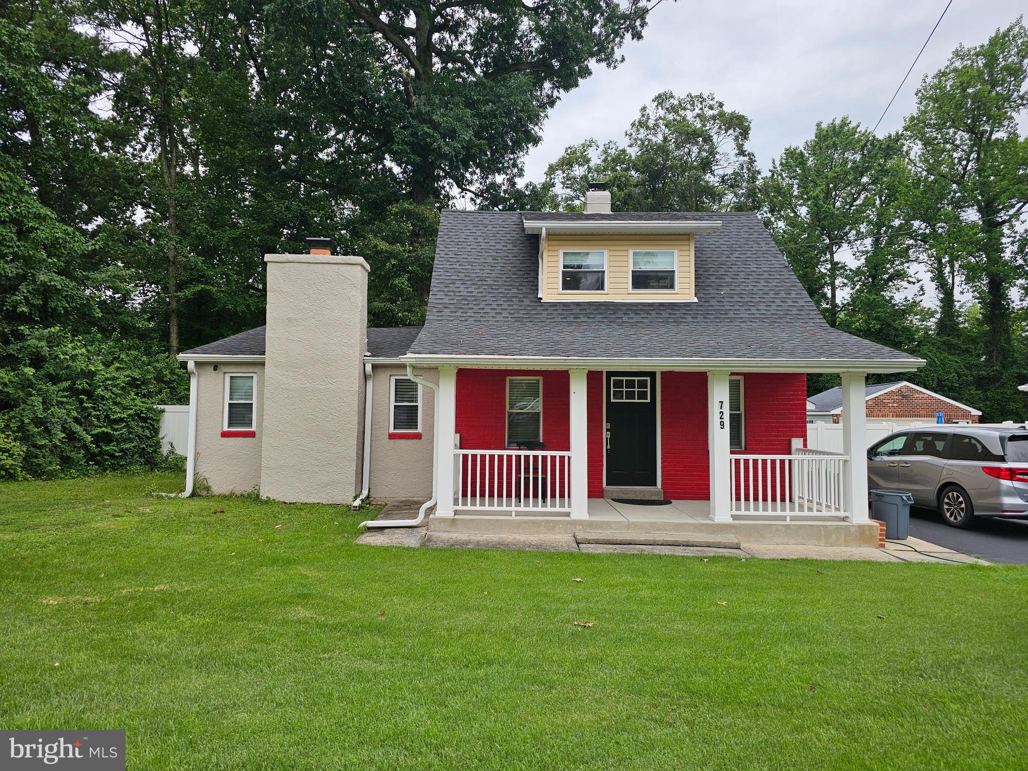 Welcome to 729 Milmont Ave. in Swarthmore, Delaware county. Cape style home on level lot with private driveway and one car detached oversized garage. The first floor offers an enclosed front porch, going through the french doors to the living room with fireplace and newly installed sliding doors to the spacious backyard for your family entertainment. The kitchen offers white cabinets with granite countertops and stainless appliances. Master bedroom is located conveniently on the first floor with a full bathroom. The laundry room(LG front loading washer and dryer) is also on the first floor. The third bedroom is through the loft upstairs with a full bathroom. This entire house was painted recently so that you can pack your stuff and move right in.
