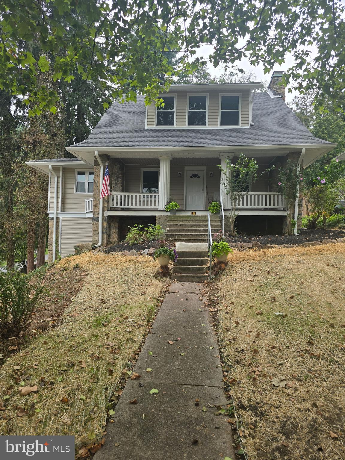 Absolutely stunning remodeled 2 story Vinyl Siding and Stone with a huge covered front porch overlooking the entire Antietam Valley and Mountains. From top to bottom outside and inside! 3 bedrooms and full bath upstairs and either a 4th bedroom or office on the main level with 1/2 bath and laundry room. Newer kitchen with granite and tile backsplash and soft close cabinets. Entire home done in hardwood and engineered wood flooring. Recessed lighting thru-out. Economical gas heat and central air and an oversized detached 2 car garage. Private back yard with deer coming through daily. Walk up the street to a private walk way to the back of your property. Perfect spot for a firepit! One year home warranty at full price and immediate possession too!