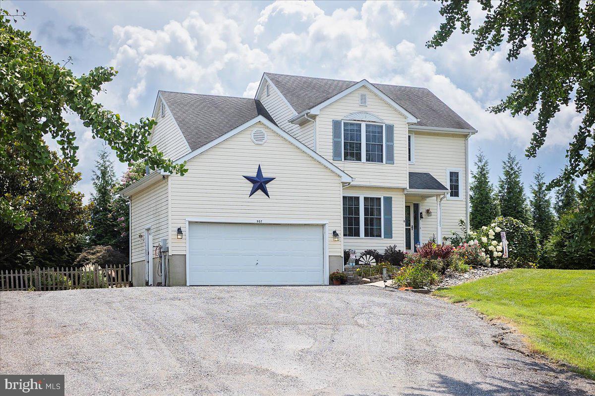 COMING SOON!!
Welcome to 907 N Meadowview Drive, a beautifully maintained home in the sought-after Crestview community of Chestertown. Situated on a spacious .707-acre lot, this 3-bedroom, 2.5-bath home offers 1,842 square feet of comfortable living space.
Step inside to find a bright and inviting living room anchored by a cozy pellet stove, ideal for chilly evenings. The eat-in kitchen provides plenty of space for casual dining, while the formal dining room offers flexibility—use it as a traditional dining area, home office, or playroom to suit your lifestyle.
All three bedrooms are located on the second level, along with two full bathrooms. A convenient half bath is located just off the main living area, and a dedicated laundry room adds to the home’s practical layout. The attached two-car garage offers additional storage and convenience.
Enjoy the outdoors with a private back deck, patio area, and two large side yards surrounded by beautiful landscaping—ideal for entertaining, gardening, or simply unwinding after a long day.
Don’t miss your opportunity to own a well-cared-for home on a generously sized lot in a lovely neighborhood just minutes from downtown Chestertown.
