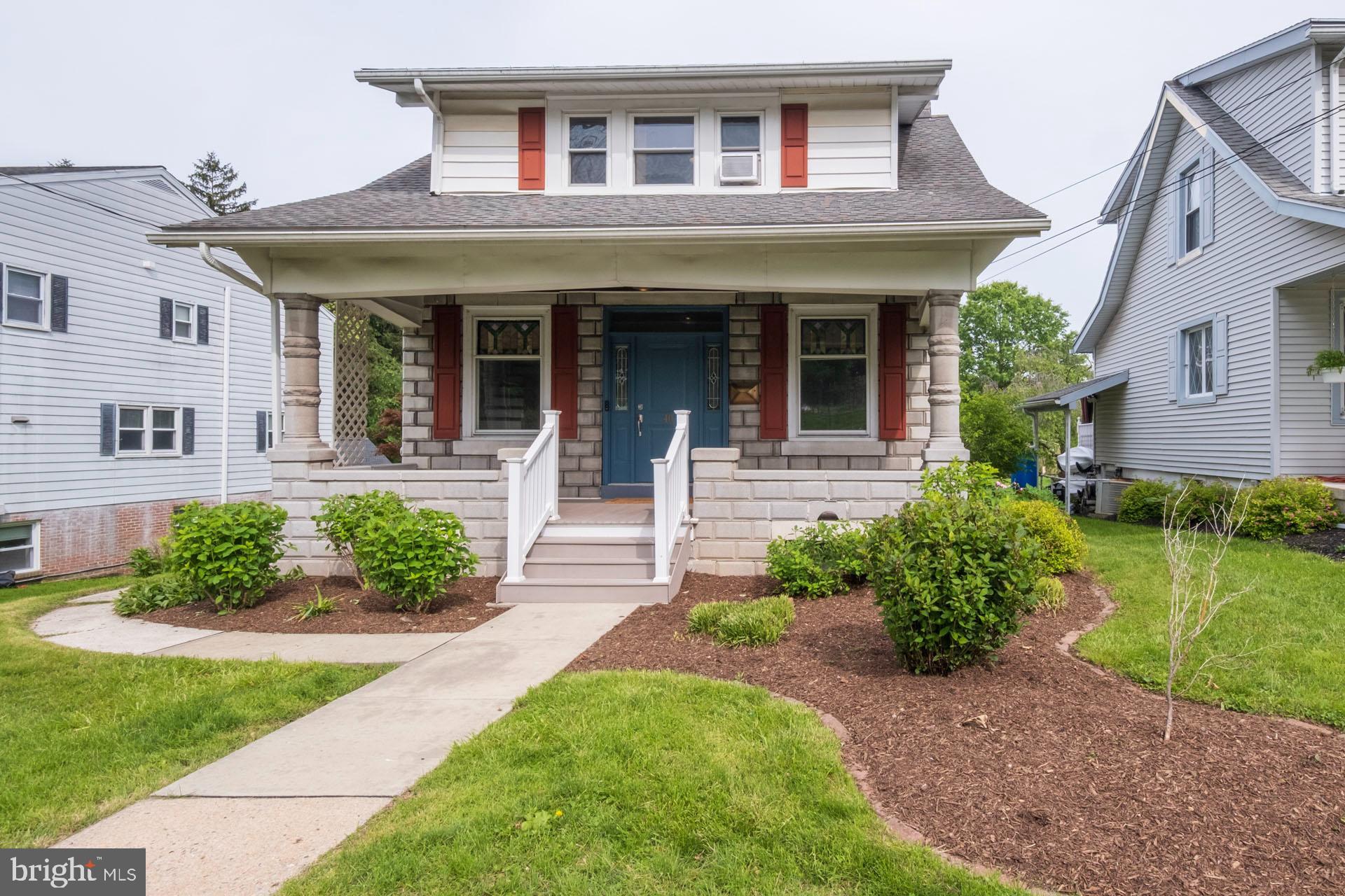 This charming early 20th century home has multiple usable porches and decks located both in the front and rear of the house. Original stained-glass windows decorate the staircase. Large windows allow in lots of light in every first-floor room. A modern gas heater and tankless water heater will keep you cozy in the winter. The kitchen has been updated and has a unique bow window with a storage window seat. The three tier deck has been updated with Trex decking. The rear bedroom has access to its own rear balcony. Located in the St. Lawrence Boro, this really is a home you should consider if you're looking for a place in the Exeter school district!