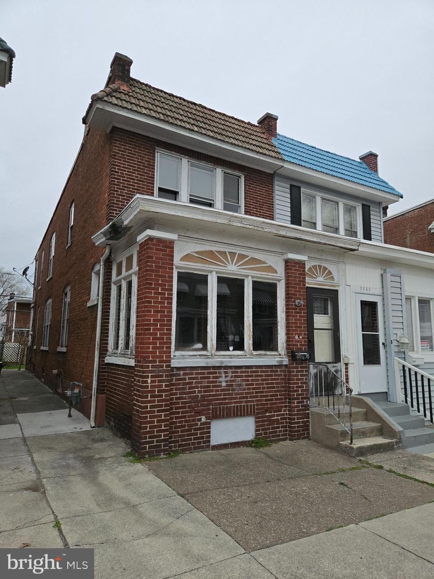 Price just reduced.  Home in Uptown Harrisburg with 3 bedrooms and 1 bathroom.  Gas heat and gas hot water heater.  Fireplace in the living room.  Needs some work and updates.  Owner is selling the home in as is condition.