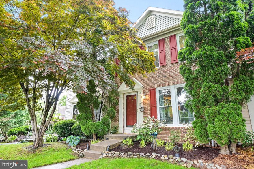 Fabulous brick front home in Cedarside Farm! Entry level with hardwood floors throughout, spacious living room, dining room, half bath and kitchen with table space and Corian counters. Sliders to a deck and fully fenced back yard.  Three bedrooms on upper level with full bath. Primary bedroom with walk in closet and vanity area. Fully finished lower level with rough in for bath. New luxury vinyl flooring.  Ample storage area. Beautiful home in a great neighborhood!