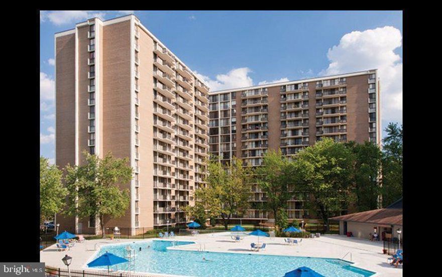 Walk in and unpack.  Absolutely nothing to do!! Completely updated efficiency unit conveniently located in College Park Maryland near highways, shopping, and public transportation.  The kitchen features Stainless Steel appliances and ceramic tile floor.  The bathroom has been done with beautiful Natural stone throughout shower and floor.  Updated lighting throughout and new carpet.  All of this with an outstanding view.  This all inclusive building features a Mini mart, a Hair Salon, a Dentist office, an Elevator,  a party room, and a swimming pool.   The condo fee includes all utilities.  Call to schedule your showing TODAY!! Not FHA approved, No Dogs or Cats.