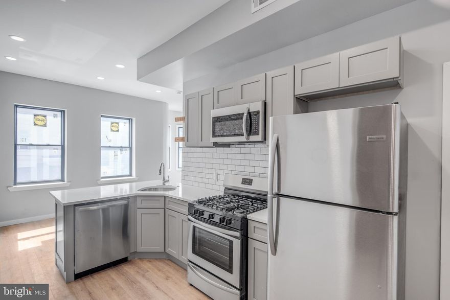 Available NOW! 2 Bedroom Apartment Available on a beautiful, quiet street in Brewerytown - Live at 1500 N. 28th St #2, a 2nd floor 2 Bedroom 1 Bathroom or great 1 bed + Den apartment available in Brewerytown. This apartment features a modern updated kitchen with a stainless steel appliances suite,  central a/c, in-unit w/d, an exposed brick accent wall, and a living area with lots of windows for plenty of natural light. The bedrooms offer storage space, and could also be used as a fabulous work-from-home office. Brewerytown is one of Philadelphia's fastest-growing neighborhoods and has plenty of shops and restaurants to explore. $35 for water per month.  Gas, Electric & Internet paid by tenant. Pets case by case.  $35/mo plus $350.00 deposit.  Must have minimum 2-years working history at the same employer.  Monthly gross income must be 3x the monthly rent. $45 application fee.