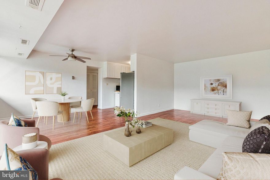 Introducing 5801 Quantrell Ave, Unit 203, a freshly painted 2-bedroom, 2-bathroom condo in the HEART of Alexandria! Rarely available, this spacious unit stands out with two full bathrooms—a unique feature within the Seasons community. Inside, you’ll find a light-filled open floor plan with generous storage and stylish updates, including granite countertops, a tile backsplash, and stainless steel kitchen appliances.
The primary bedroom offers a large walk-in closet and a private ensuite bath with a walk-in shower for added comfort. The second bedroom is equally spacious and conveniently located near the full hall bathroom. Enjoy summer days just steps from the community’s inviting outdoor pool. The Seasons Community, located in Alexandria’s sought-after New West End, offers fantastic amenities including tennis courts and a community park. Commuters will love the convenience of a nearby Metro bus stop with express service to the Pentagon, and Van Dorn Metro Station is only two miles away. Don’t miss your chance—schedule a tour today and discover everything this beautiful condo and vibrant community have to offer!