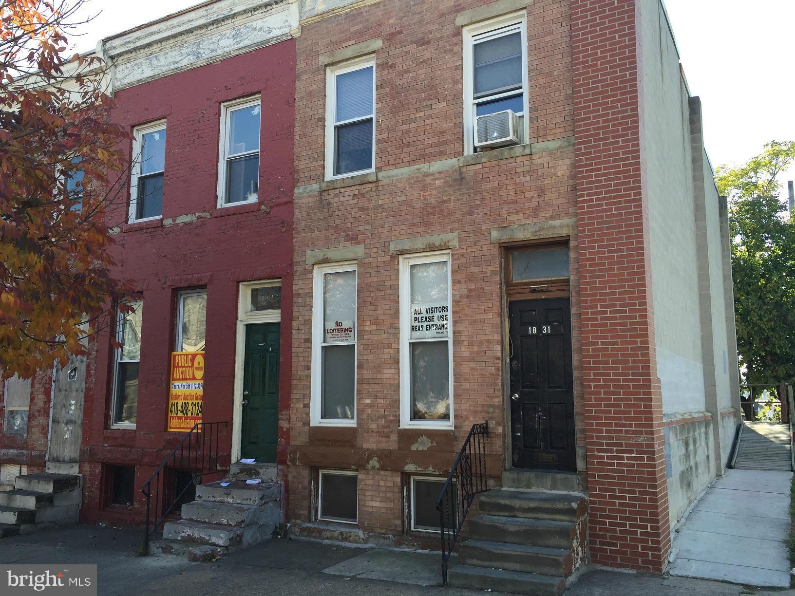 PUBLIC ONSITE AUCTION: Thurs. Nov 5, 2015 @ 12:30PM. List Price is Suggested Opening Bid Only. 2 Story Townhome in Broadway East. Property is Vacant. Believed to Contain 3BR/1BA. Agents Register Your Clients.
