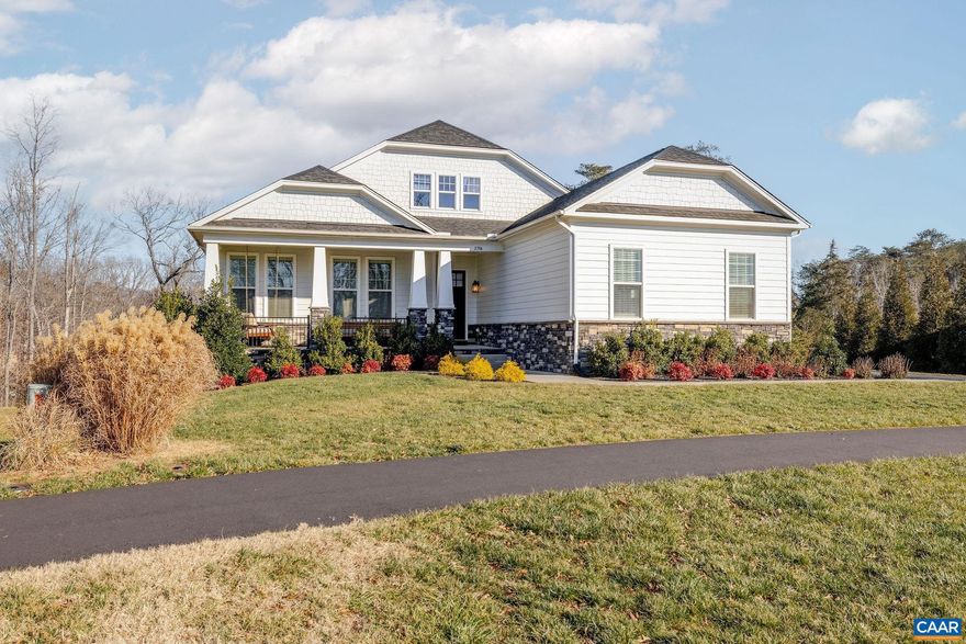 Located in sought after Glenmore, this beautifully appointed five-bedroom, three-and-a-half-bath home, built just five years ago, offers refined one-level living with a finished basement and a thoughtfully designed, light-filled layout. The main level showcases an upgraded kitchen with generous island seating, quality cabinetry, quartz countertops, and carefully selected fixtures, all opening seamlessly to the dining and living spaces. Clean lines, tasteful wallpaper, and expansive windows create a cohesive, airy feel throughout the home. Three bedrooms, including a well-appointed primary suite, are conveniently located on the main level. The finished basement continues the home?s high standard of design, featuring an additional bedroom and full bath, a spacious family room, dedicated home office/5th bedroom, and gym?each space finished with the same attention to detail found on the main level. A thoughtfully designed home offering comfort, flexibility, and an exceptional Glenmore location directly across from a large park. The purchaser of this home qualifies for a 25% discount on initiation to the Club at Glenmore.,White Cabinets,Fireplace in Family Room