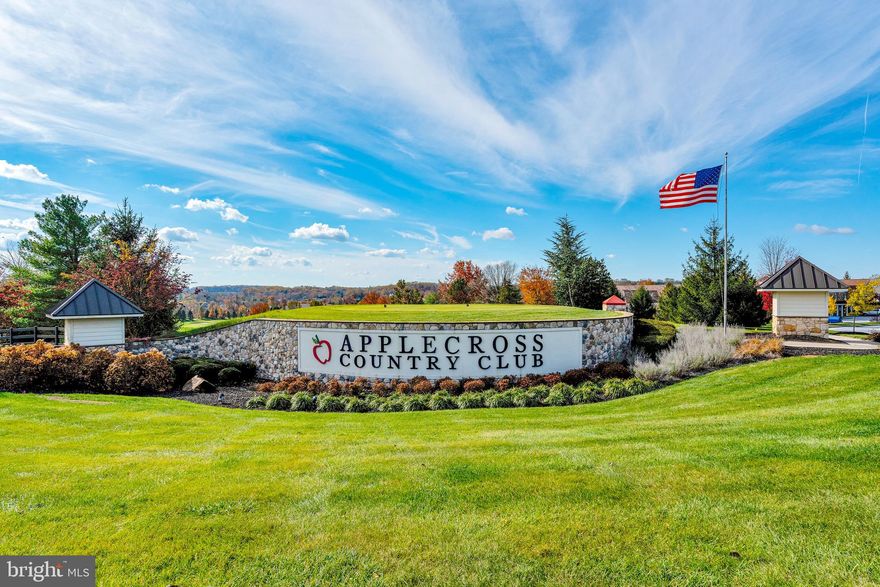 Welcome to this beautiful main-level living home in the Meadows at Applecross Country
Club.
Upon entering the bright foyer and open-concept living room and dining area, all of
which have been freshly painted, note the hardwood floors throughout this space, as
well as the hallway.
These rooms are flooded with natural sunlight. On the right is a third bedroom that can
easily be used as a den/office. Off the living room is the hall bath with a single vanity and
a tub with a shower & tile surround. The laundry is located off the hall as well as the
spacious, carpeted second bedroom. The large primary bedroom has been updated with
brand new carpet. The primary bath features a generously sized two-sink vanity, a tiled
walk-in shower, and leads to an oversized walk-in closet.
The dining area provides ample space for entertaining and is open to the large eat-in
kitchen, featuring beautiful wood cabinets, stainless steel appliances, and granite
countertops, complemented by plantation shutters to add an extra touch of charm. An
unexpected bonus in this model is the warm and cozy sunroom just off the kitchen.
Sunlight is abundant in this area, and sliders lead to a paved patio overlooking the
walking path, bordered by a tree line for added privacy. The attached two-car garage is a
welcome addition and convenience to this first-floor living lifestyle. This home is
conveniently located near major roadways, including the PA Turnpike, Rte 322, Rte 100,
Rte 30, as well as Downingtown and Thorndale train stations.
Applecross features a gorgeous 18-hole Nicklaus-designed golf course and numerous
amenities to enjoy, including tennis, a state-of-the-art fitness center, indoor & outdoor
pools, social events, family activities, and full-service dining. Make your appointment
today to see this charming home!