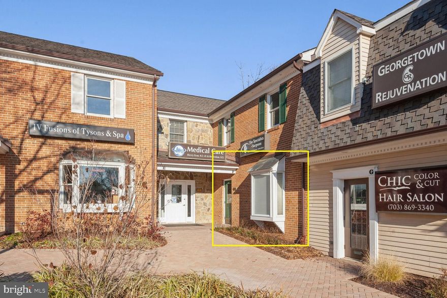 Prime location in the heart of Great Falls.  First-floor space available for lease at Great Falls Business Center (GFBC).